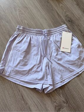 lululemon athletica Light Lavender Drawstring Athletic Shorts